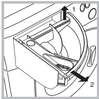 HOTPOINT ARMXXL 125 - Nettoyage du tiroir à produits lessiviels. - 1