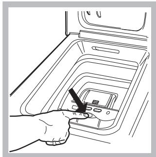 HOTPOINT AVTF 129 - Comment ouvrir et fermer le tambour - 3