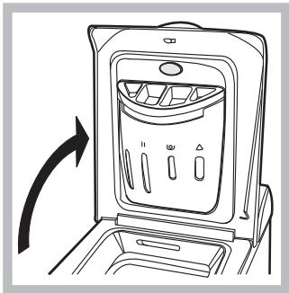 HOTPOINT AVTF 129 - Comment ouvrir et fermer le tambour - 1
