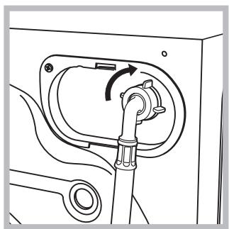 HOTPOINT ECO8D 169 - Anschluss des Zulaufschlauches - 2