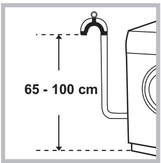 HOTPOINT ECO8D 169 - Aansluiting van de afvoerbuis - 1