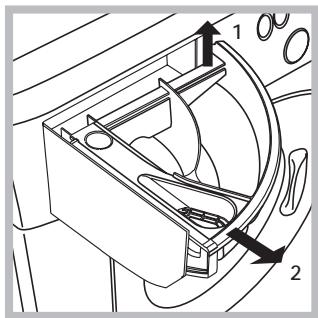 HOTPOINT ECO8D 169 - Reinigen van het wasmiddelbakje - 1