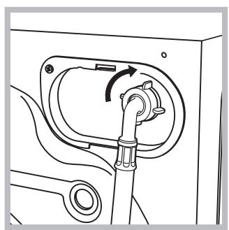 HOTPOINT ECO9F 1491 - Connecting the water inlet hose - 2