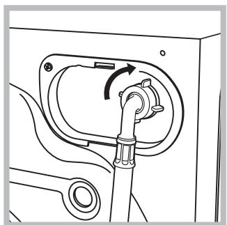 HOTPOINT ECO9F 1491 - Anschluss des Zulaufschlauches - 2