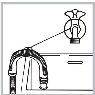 HOTPOINT ECO9F 1491 - Connecting the drain hose - 2