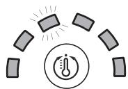 HOTPOINT ECO9F 1491 - Temperature indicator light - 1