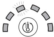 HOTPOINT ECO9F 1491 - Indicadores luminosos da temperatura - 1