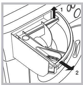 HOTPOINT ECO9F 1491 - Reinigen van het wasmiddelbakje - 1