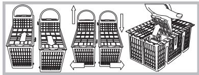 HOTPOINT LFF 8214 EU/HA - Cutlery basket - 1