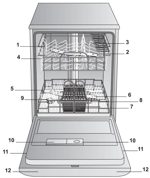HOTPOINT LFF 8214 EU/HA - Aanzichttekening - 1