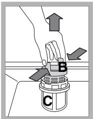 HOTPOINT LFF 8214 EU/HA - Cleaning the filters - 2