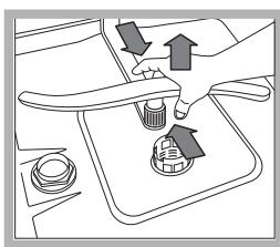 HOTPOINT LFF 8214 EU/HA - Reinigung der Sprüharme - 2