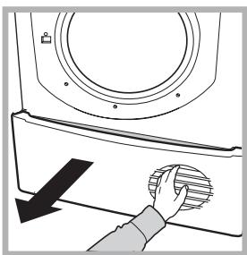 HOTPOINT AQCF 852 B U - Kondensatoreinheit - Es ist notwendig, die Flusen auf dem Kondensator jeden Monat zu entfernen. - 1