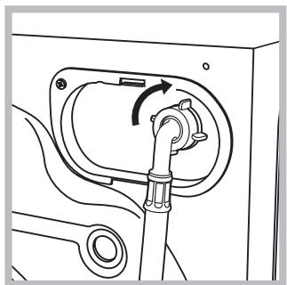 HOTPOINT AQXL 125 - Connecting the water inlet hose - 1