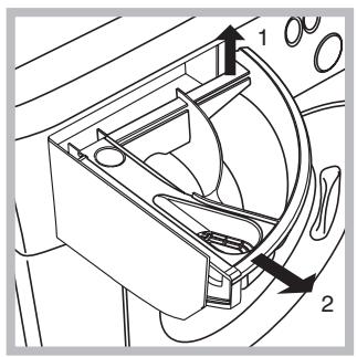 HOTPOINT AQXL 1600 HT - Limpar a gaveta dos detergentes - 1