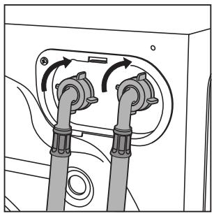 HOTPOINT AW 121 - Connection to the water mains - 1