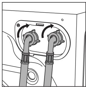 HOTPOINT AW 121 - Conexión a la toma de agua - 1