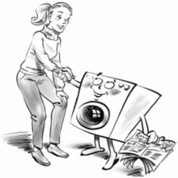 HOTPOINT AX 120 - Conexión del tubo de descarga - 1