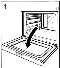 HOTPOINT FO 87 C.2/E IX - Het verwijderen van de ovendeur - 1