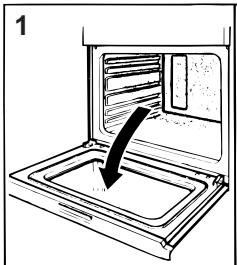 HOTPOINT FO 97 C.1/E - Het verwijderen van de ovendeur - 1