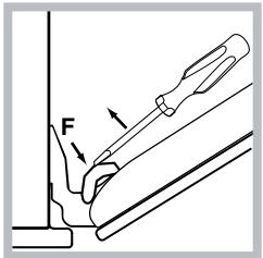 HOTPOINT FK 104 P 0 X/ HA - Cleaning the oven door - 2