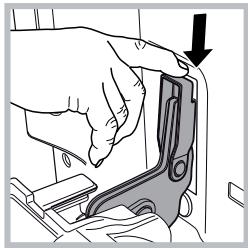 HOTPOINT FK 104 P 0 X/ HA - To remove oven door with soft closing hinges\*: - 6