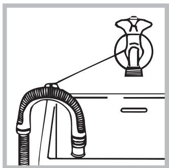 HOTPOINT FMG 743 SK - Aansluting van de afvoerbuis - 2