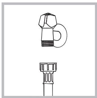 HOTPOINT FMG 743 SK - Aansluiting van de watertoevoerbuis - 1
