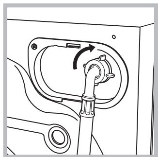HOTPOINT FMG 743 SK - Aansluiting van de watertoevoerbuis - 2