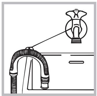 HOTPOINT FMG 743 SK - Raccordement du tuyau de vidange - 2