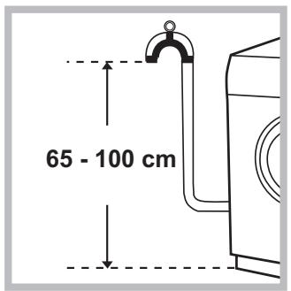 HOTPOINT FMG 743 SK - Raccordement du tuyau de vidange - 1