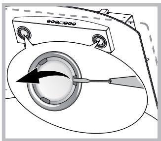 HOTPOINT HGF 6.8 AB X/HA - Replacing the bulbs - 1