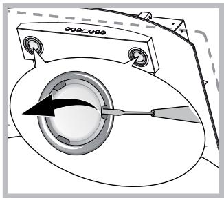 HOTPOINT HGF 6.8 AB X/HA - Sostituzione delle lampade - 1