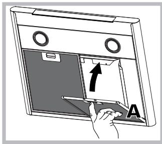 HOTPOINT HLC 9.B LAI X/HA - Manutenção dos filtros de gorduras (A) - 1