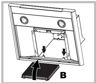 HOTPOINT HLC 9.B LAI X/HA - Manutenzione del filtro al carbone (B) - 2