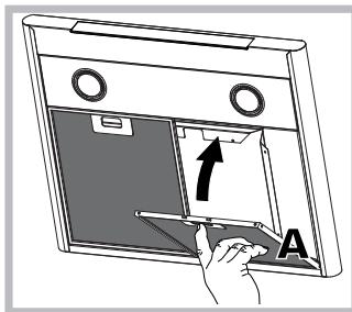 HOTPOINT HLC 9.B LAI X/HA - Servicing the grease filter (A) - 1
