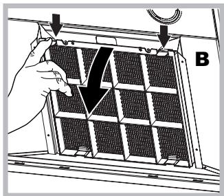 HOTPOINT HLC 9.B LAI X/HA - Servicing the charcoal filter (B) - 1