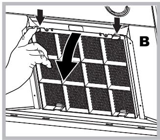 HOTPOINT HLC 9.B LAI X/HA - Entretien du filtré à charbon (B) - 1