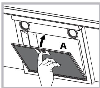 HOTPOINT HLQB 9.8 LASI X/HA - Manutenzione dei filtri antigrasso (A) - 1