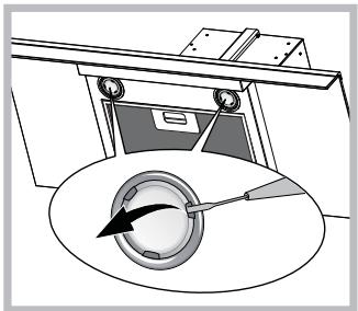 HOTPOINT HLQB 9.8 LASI X/HA - Substituição das lampadas - 1