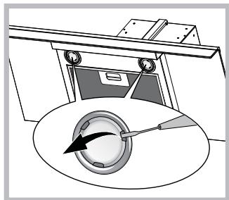 HOTPOINT HLQB 9.8 LASI X/HA - Replacing the bulbs - 1
