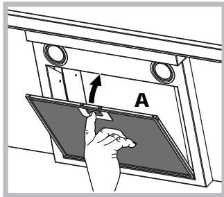 HOTPOINT HLQB 9.8 LASI X/HA - Entretien des filtres anti-graisse (A) - 1