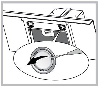 HOTPOINT HLQB 9.8 LASI X/HA - Remplacement des ampôules - 1