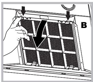 HOTPOINT HLQB 9.8 LASI X/HA - Servicing the charcoal filter (B) - 1