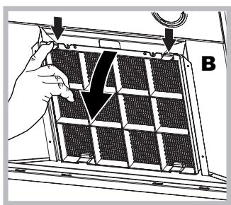 HOTPOINT HLQB 9.8 LASI X/HA - Manutenzione del filtro al carbone (B) - 1