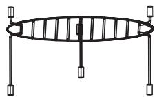 HOTPOINT MWHA 2824 B - Noms des pieces et accessoires du four - 2