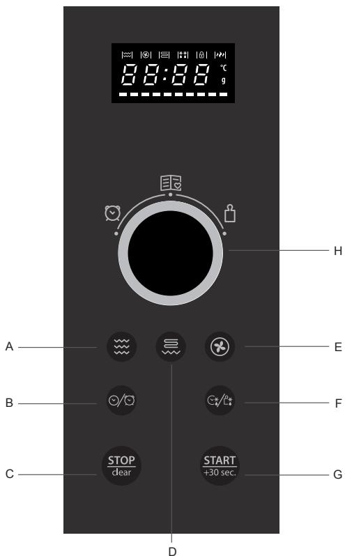 HOTPOINT MWHA 2824 B - INTERFACCIA UTENTE - 1