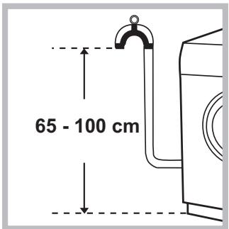 HOTPOINT WMD 752 SK - Connecting the drain hose - 1