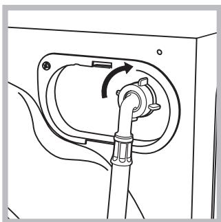 HOTPOINT WMD 752 SK - Aansluiting van de watertoevoerbuis - 2