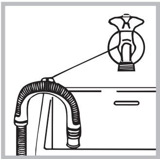 HOTPOINT WMD 752 SK - Anschluss des Ablaufschlauches - 2